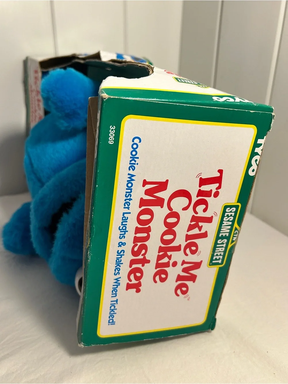 90s Vintage Tyco  Cookie Monster  Sesame Street Plush 1997 stuffed animal Toy